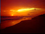 Sonnenuntergang am Strand von Machurocuto  Venezuela